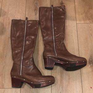 Rockport Brown Heeled Boots